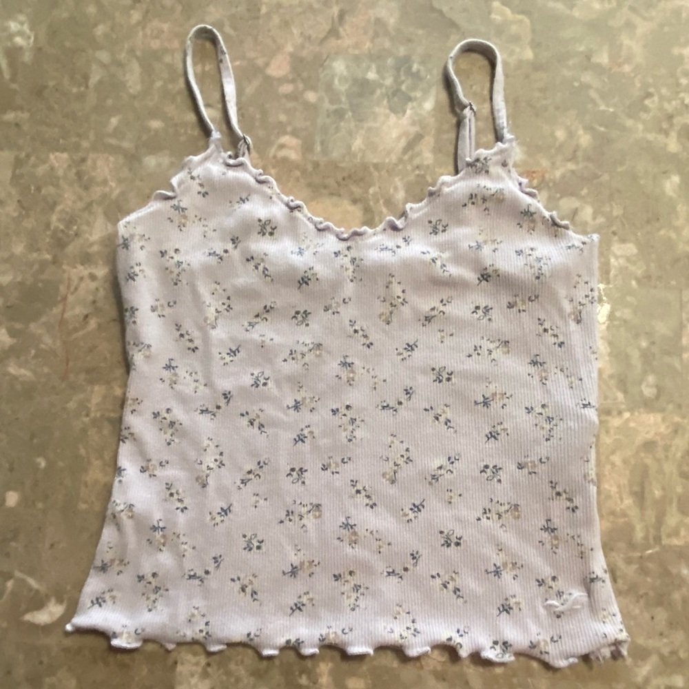 Hollister lavender Floral Camisole Top